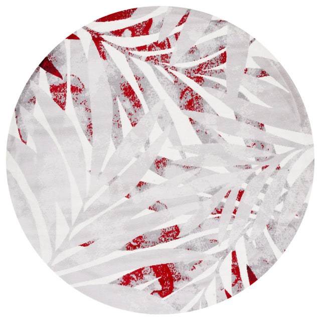 Safavieh Skyler 6'-7" x 6'-7" Rug in Grey / Red