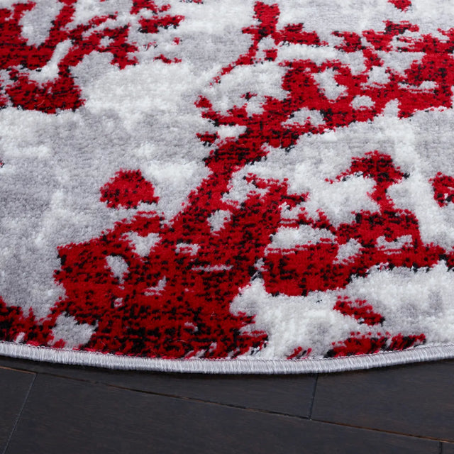 Safavieh Skyler 6'-7" x 6'-7" Rug in Grey / Red