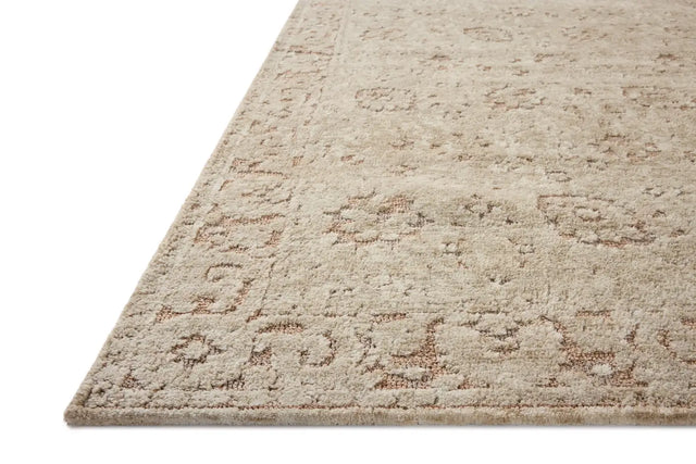 Loloi Percival PCV-04 Natural / Salmon Rug - rug corner
