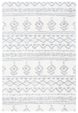 Safavieh Parma Shag 4'-0" x 6'-0" Rug in Ivory / Grey