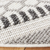 Safavieh Lotus 6'-7" x 6'-7" Rug in Ivory / Dark Grey