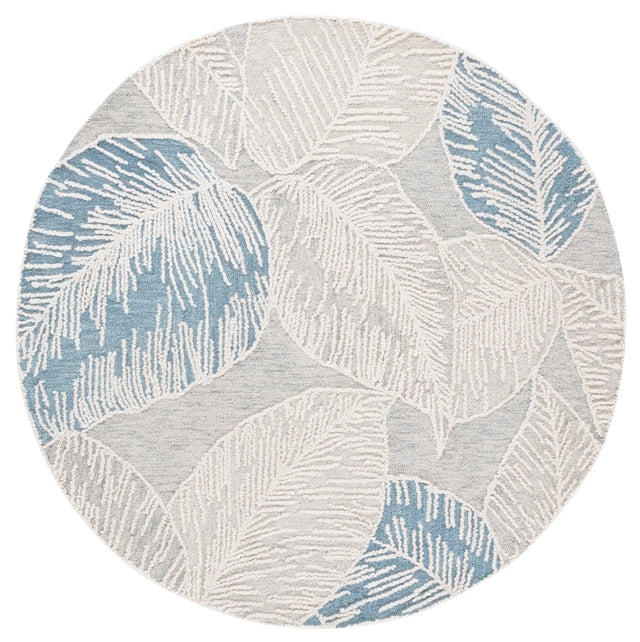 Safavieh Jardin 6'-0" x 6'-0" Rug in Blue / Ivory