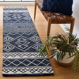 Safavieh Metro 2'-0" x 9'-0" Rug in Navy / Ivory