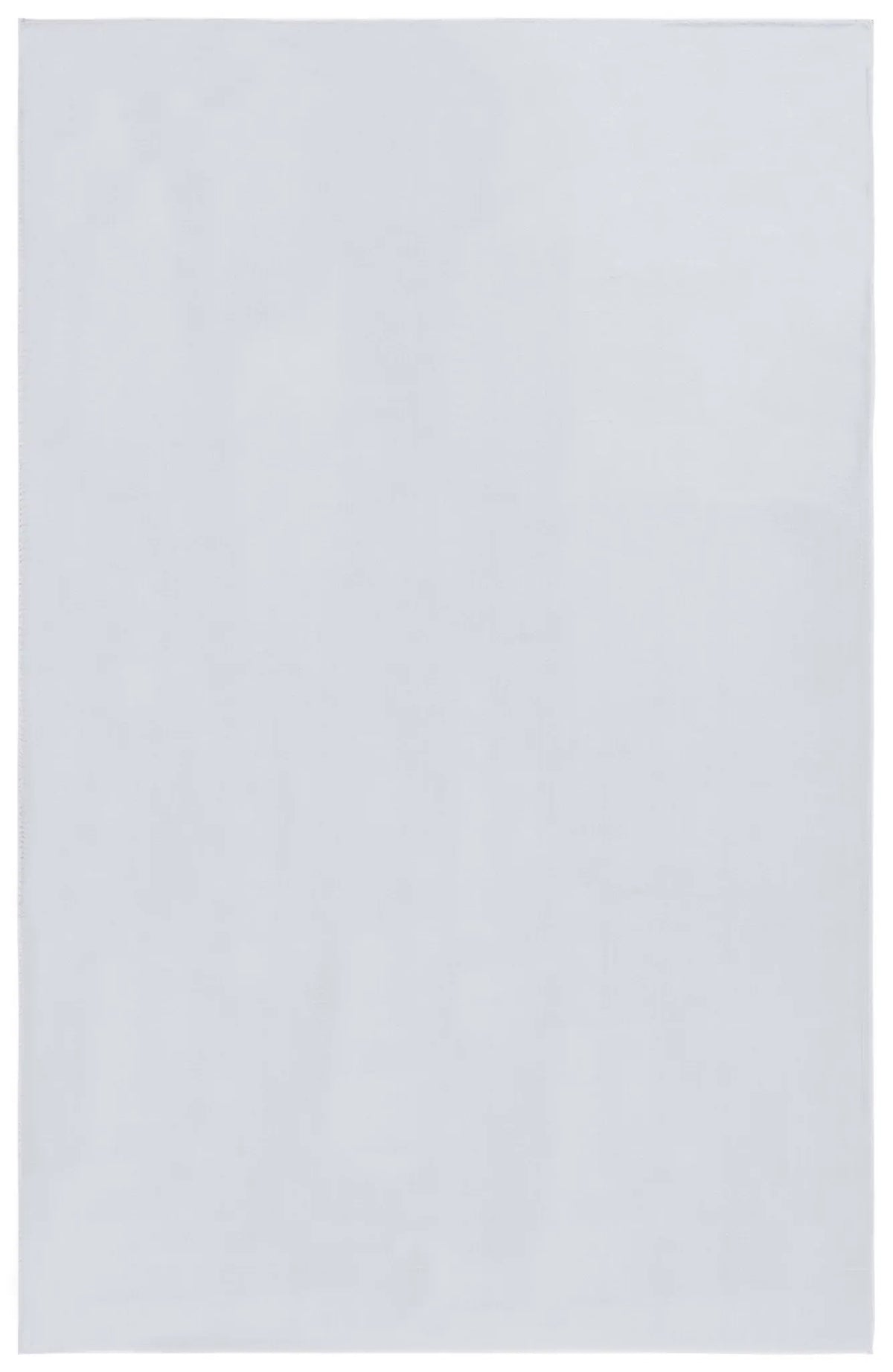 Safavieh Faux Rabbit Fur 4'-0" x 6'-0" Rug in Silver