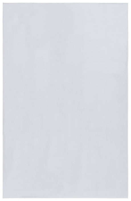 Safavieh Faux Rabbit Fur 4'-0" x 6'-0" Rug in Silver