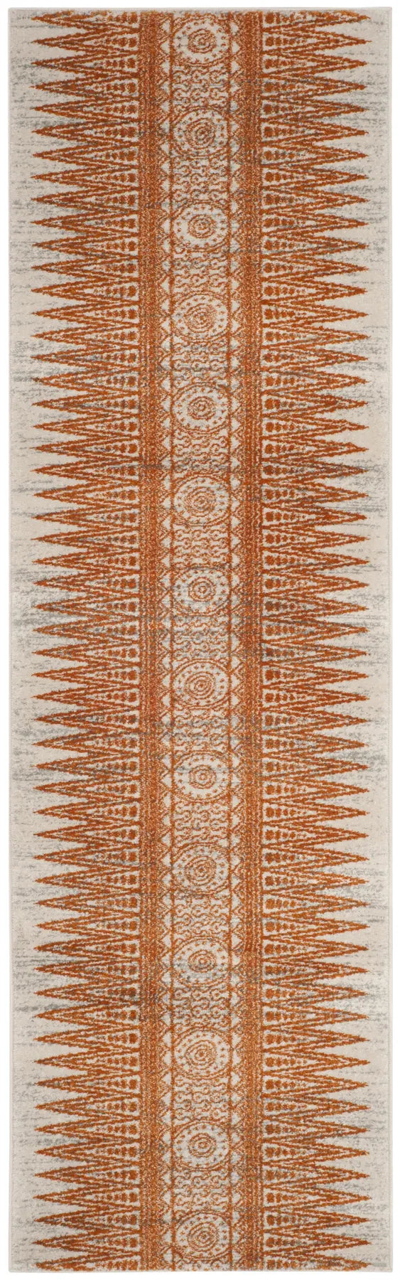 Safavieh Evoke 2'-2" x 11'-0" Rug in Ivory / Orange