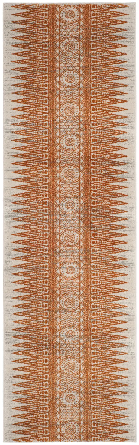 Safavieh Evoke 2'-2" x 11'-0" Rug in Ivory / Orange