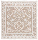 Safavieh Global 6'-7" x 6'-7" Rug in Beige / Light Beige
