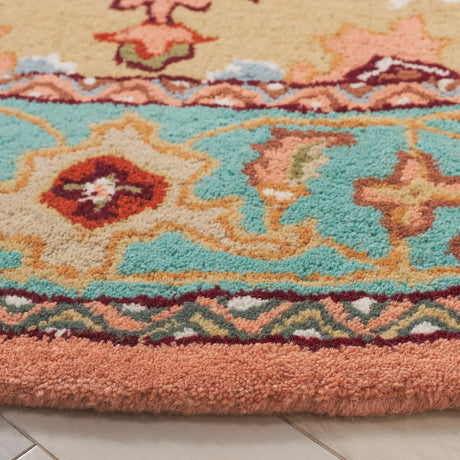 Safavieh Heritage 6'-0" x 6'-0" Rug in Red / Pink
