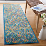 Safavieh Madison 2'-3" x 8'-0" Rug in Blue / Orange