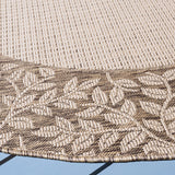 Safavieh Courtyard 6'-7" x 6'-7" Rug in Natural / Brown