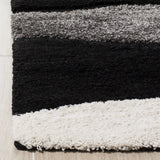 Safavieh Florida Shag 5'-3" x 7'-6" Rug in Grey / Black