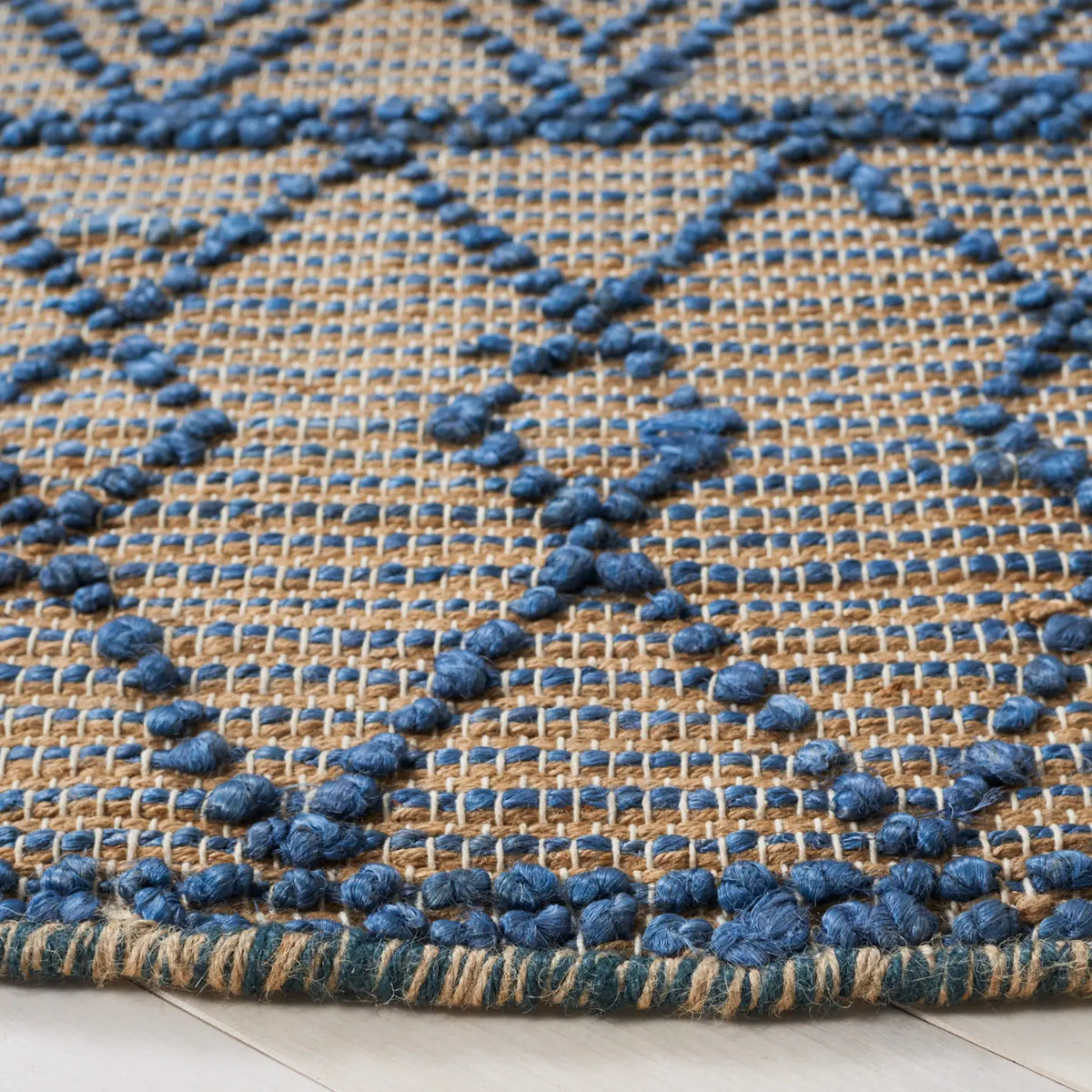 Safavieh Natural Fiber 6'-0" x 6'-0" Rug in Blue / Natural