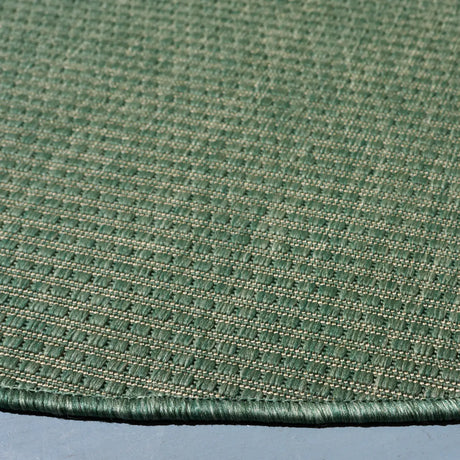 Safavieh Courtyard 6'-7" x 6'-7" Rug in Dark Green / Beige