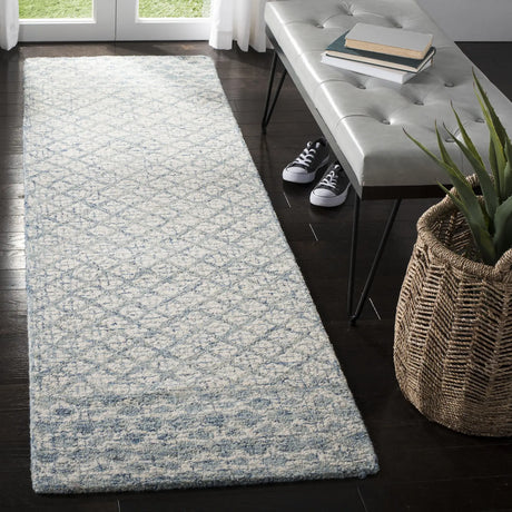 Safavieh Abstract 2'-3" x 10'-0" Rug in Blue / Ivory