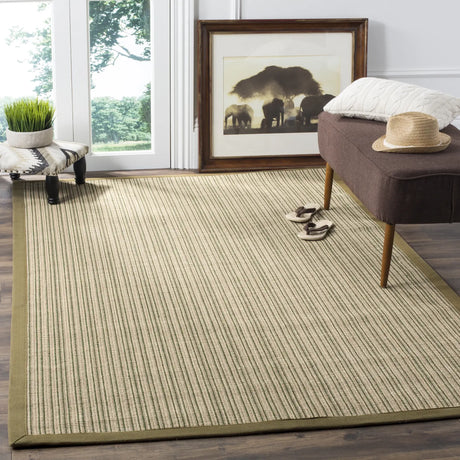 Safavieh Natural Fiber 5'-0" x 8'-0" Rug in Green / Green