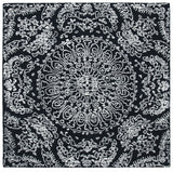 Safavieh Metro 6'-0" x 6'-0" Rug in Black / Ivory