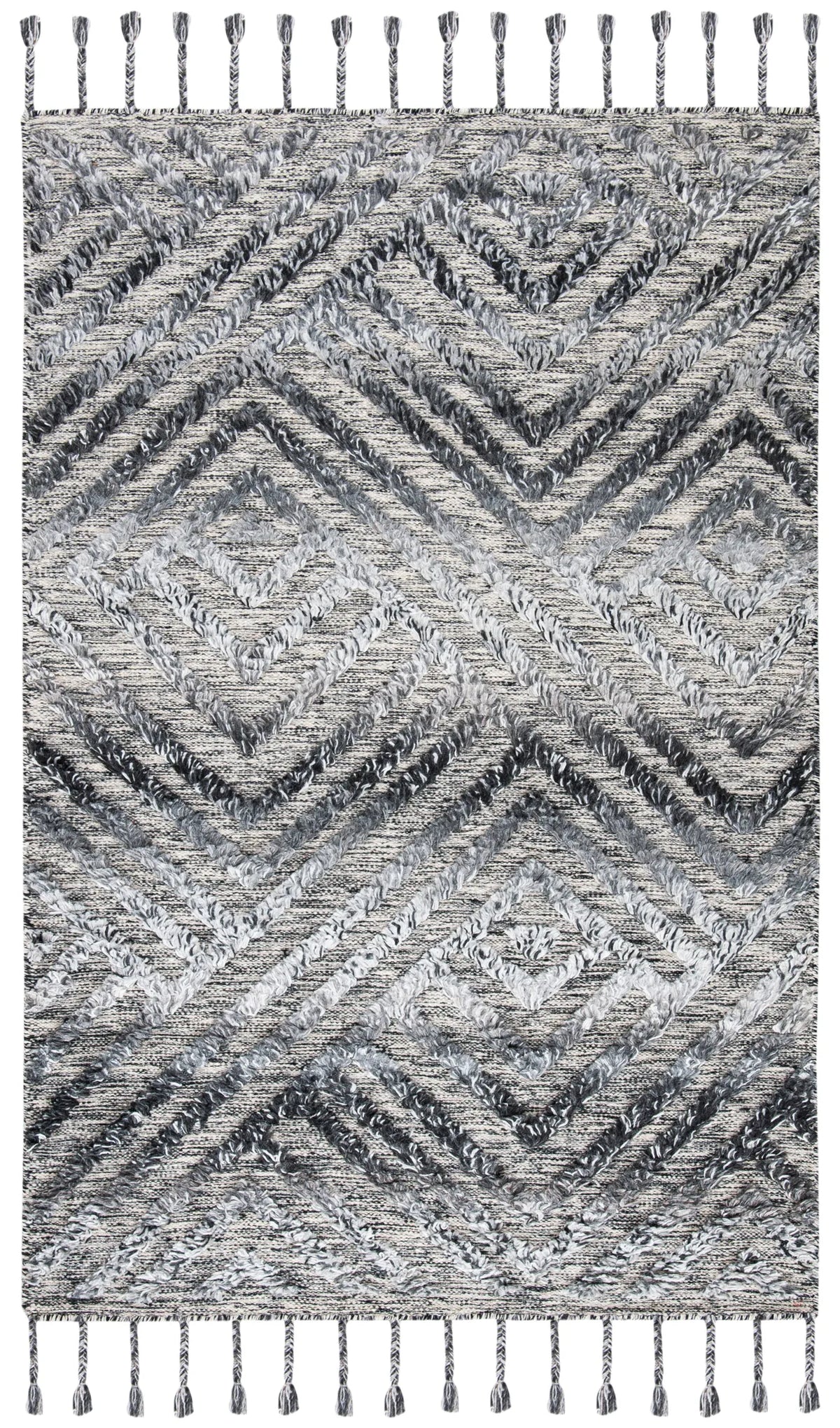 Safavieh Casablanca 4'-0" x 6'-0" Rug in Charcoal