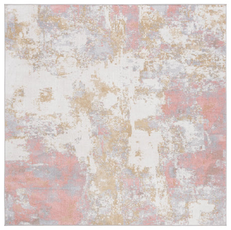 Safavieh Bayside 6'-7" x 6'-7" Rug in Ivory / Grey Pink