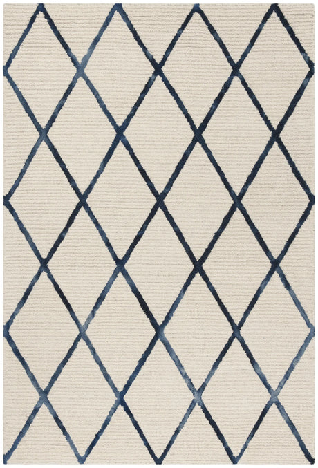 Safavieh Blossom 4'-0" x 6'-0" Rug in Ivory / Navy