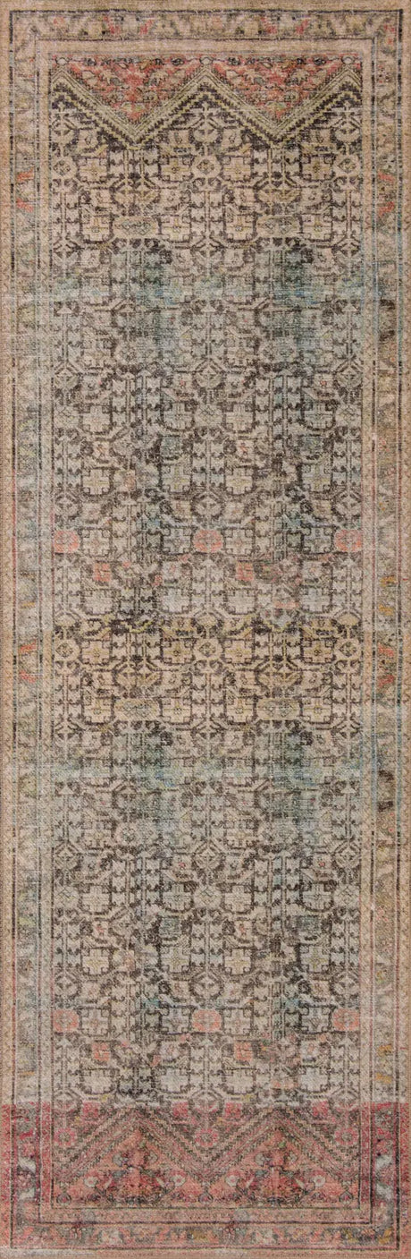 Loloi Loren Lq-17 Charcoal/Multi Rugs - runner flat
