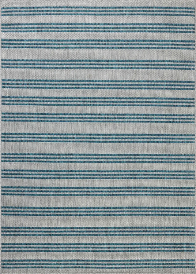 Loloi Easton ESN-04 Teal / Fog Rug - room scene 1