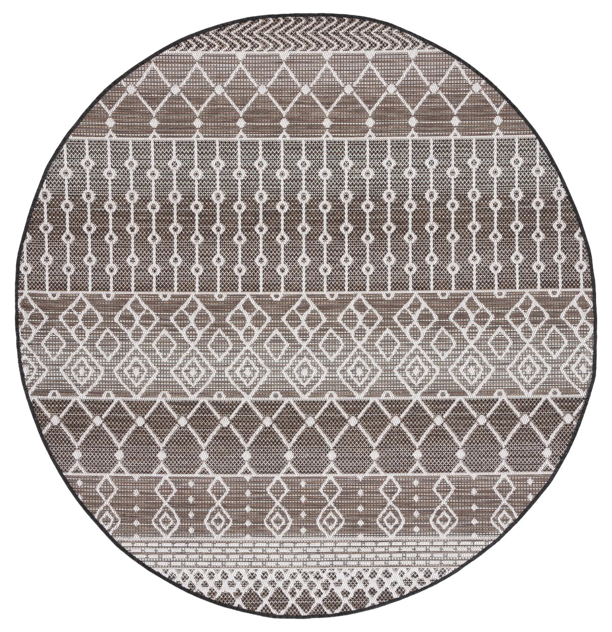 Safavieh Havana 6'-7" x 6'-7" Rug in Brown / Ivory