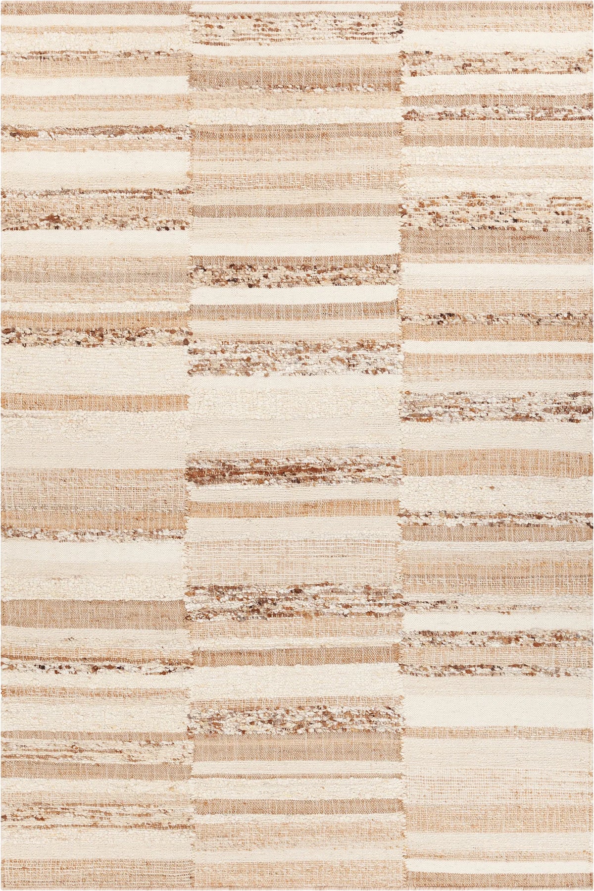 Chandra Kinsey KIN-56901 Ivory / Tan / Brown rug, flat view