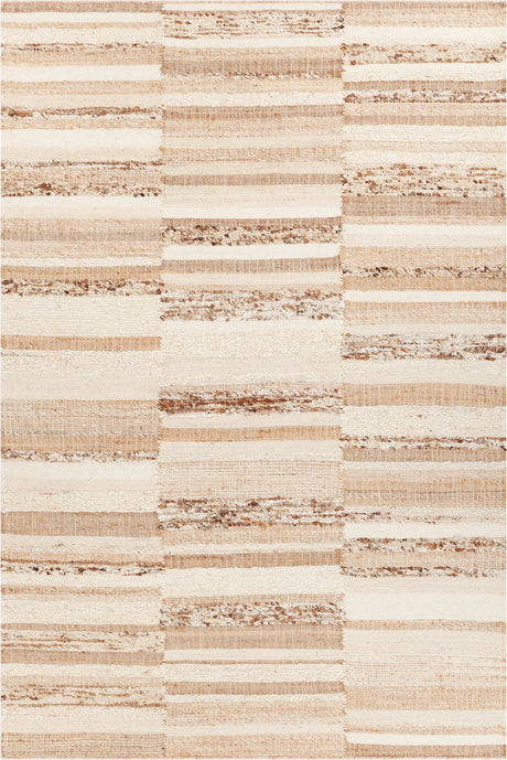 Chandra Kinsey KIN-56901 Ivory / Tan / Brown rug, flat view