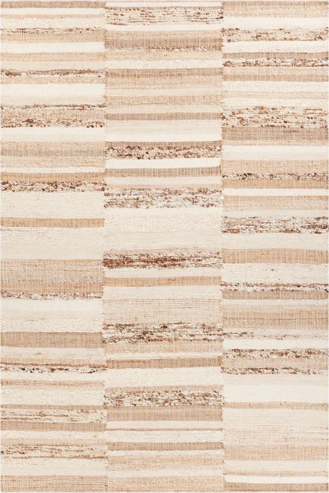 Chandra Kinsey KIN-56901 Ivory / Tan / Brown rug, flat view