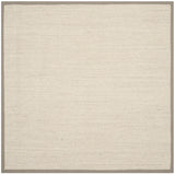 Safavieh Natural Fiber 6'-0" x 6'-0" Rug in Marble / Khaki Grey