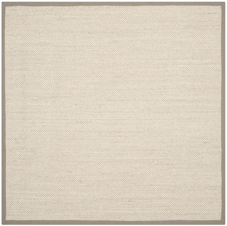 Safavieh Natural Fiber 6'-0" x 6'-0" Rug in Marble / Khaki Grey