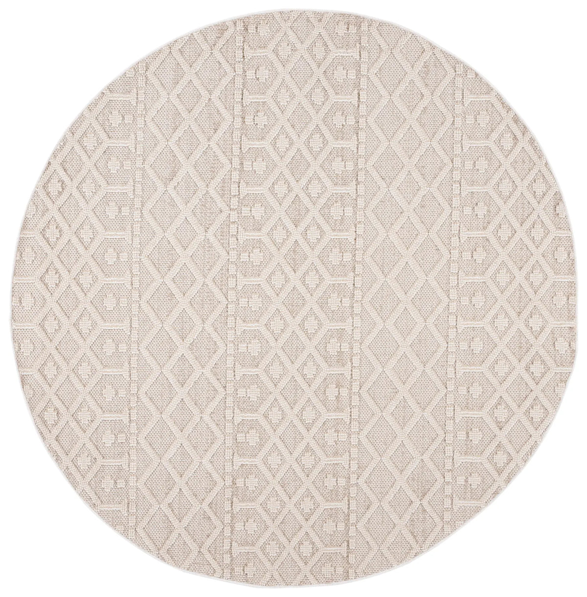 Safavieh Global 6'-7" x 6'-7" Rug in Beige / Ivory