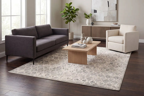 Dynamic Rugs Quartz 27039 Ivory / Silver Rugs - Room