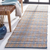 Safavieh Natural Fiber 2'-3" x 8'-0" Rug in Blue / Natural