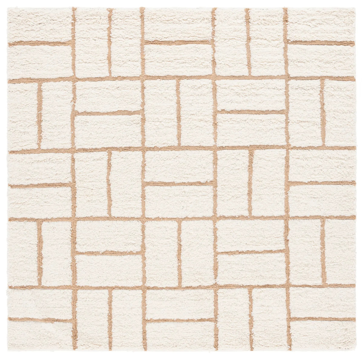 Safavieh Casablanca 6'-0" x 6'-0" Rug in Natural / Ivory