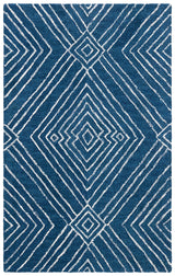 Safavieh Micro-Loop 2'-6" x 4'-0" Rug in Navy / Ivory