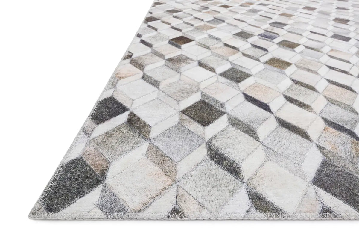 Loloi Maddox Mad-02 Grey / Mocha Rugs - rug corner