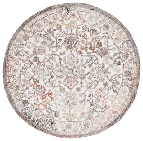 Safavieh Trace 6'-0" x 6'-0" Rug in Red / Ivory
