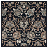 Safavieh Metro 6'-0" x 6'-0" Rug in Black / Beige