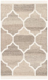 Safavieh Natural Kilim 2'-0" x 3'-0" Rug in Light Grey / Ivory