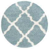 Safavieh Sgd-Dallas Shag 6'-0" x 6'-0" Rug in Seafoam / Ivory