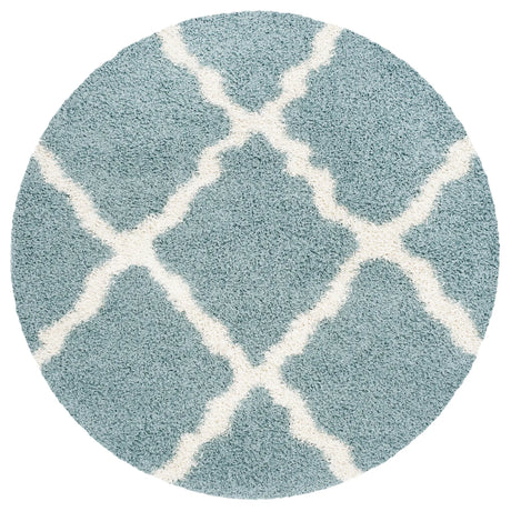 Safavieh Sgd-Dallas Shag 6'-0" x 6'-0" Rug in Seafoam / Ivory