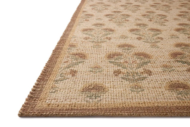Chris Loves Julia x Loloi Rue RUE-01 Wheat / Sage Rug - rug corner
