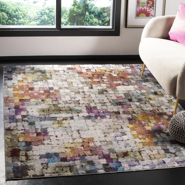 Safavieh Aria 4'-0" x 6'-0" Rug in Cream / Rust