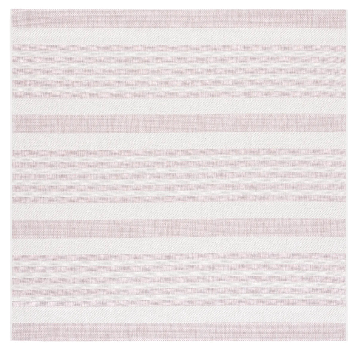 Safavieh Courtyard 6'-7" x 6'-7" Rug in Ivory / Soft Pink