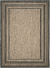 Safavieh Courtyard 10'-0" x 14'-0" Rug in Natural / Black