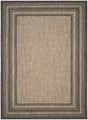 Safavieh Courtyard 10'-0" x 14'-0" Rug in Natural / Black