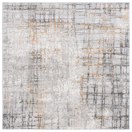 Safavieh Meadow 500 6'-7" x 6'-7" Rug in Light Grey / Gold