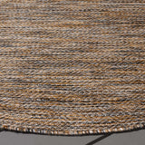 Safavieh Courtyard 6'-7" x 6'-7" Rug in Dark Grey / Rust